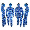 Coverall blue camo with neck protector