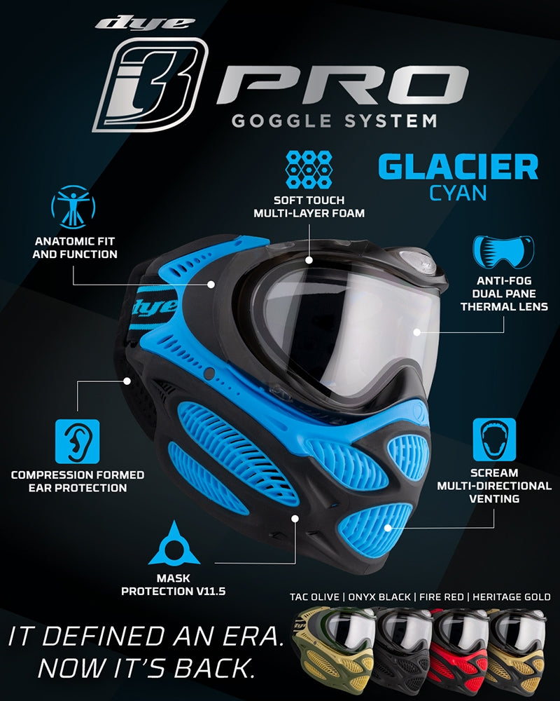 Dye I3 Pro Goggle onyx black