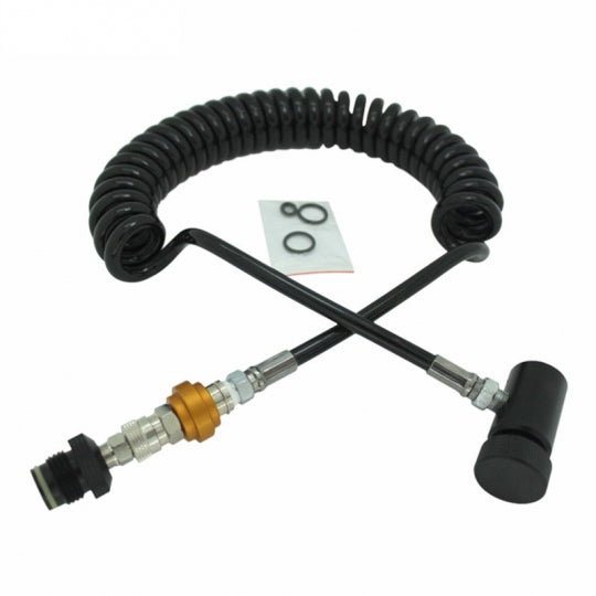 Remote Hose with slide check and quick disconnect