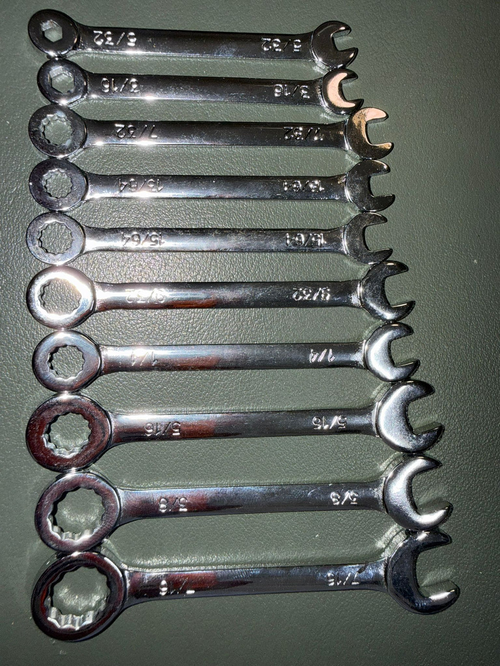 SAE Mini Combination Wrench set