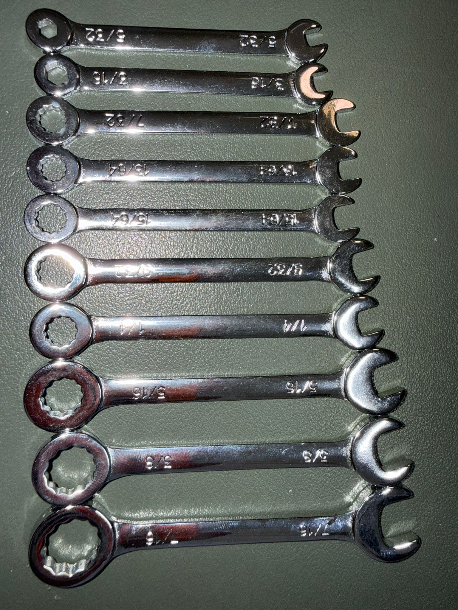 SAE Mini Combination Wrench set